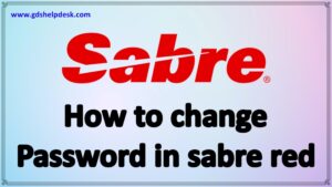 how to change password in sabre red
