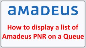 How to display a list of Amadeus PNR on a queue