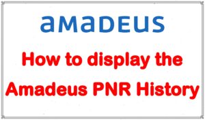 How to display the Amadeus PNR history